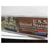 Large Sealed Vintage Monogram USS United States Naval Ship Model Kit