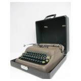 Vintage Smith Corona Sterling Portable Typewriter w/Case