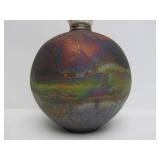 Nice Raku Art Potter Vase