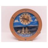 Vintage Mid Century "Ship-A-Hoy" Nautical Theme Ship clock