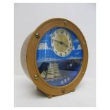 Vintage Mid Century "Ship-A-Hoy" Nautical Theme Ship clock