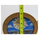 Vintage Mid Century "Ship-A-Hoy" Nautical Theme Ship clock