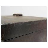 Antique Dovetailed Wood Carpenters Tool Chest