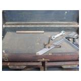 Antique Dovetailed Wood Carpenters Tool Chest