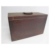 Antique Dovetailed Wood Carpenters Tool Chest