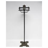 Very Nice Antique Iron Smoking Stand
