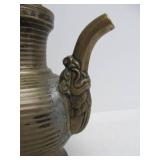 Early Antique Mixed Metal Dragon Motif Teapot