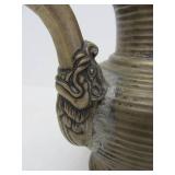 Early Antique Mixed Metal Dragon Motif Teapot