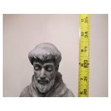 Large Heavy Figural Saint Francis w/Bird Outdoor Garden Statue