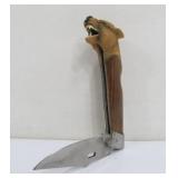 Very Cool Lock-Back Knife w/Bear Head Handle
