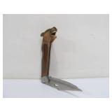 Very Cool Lock-Back Knife w/Bear Head Handle
