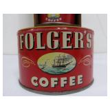 Primitive Vintage Folk Art Coffee Can Storage Rack