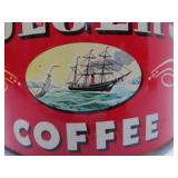 Primitive Vintage Folk Art Coffee Can Storage Rack