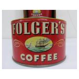 Primitive Vintage Folk Art Coffee Can Storage Rack