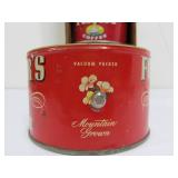 Primitive Vintage Folk Art Coffee Can Storage Rack