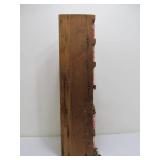 Primitive Vintage Folk Art Coffee Can Storage Rack