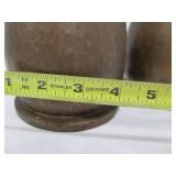 Matching Pair of Antique hand Hammered Copper Beer Mugs/Tankards