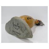 Signed Native American Painted Gourd Sculpture - Kenny Ray