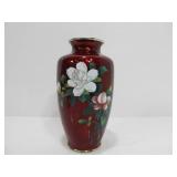 Very Nice Signed Japanese Sato Enameled Cloisonne Vase