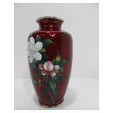 Very Nice Signed Japanese Sato Enameled Cloisonne Vase
