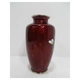 Very Nice Signed Japanese Sato Enameled Cloisonne Vase