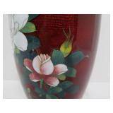 Very Nice Signed Japanese Sato Enameled Cloisonne Vase