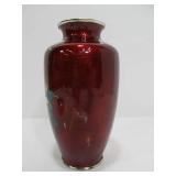 Very Nice Signed Japanese Sato Enameled Cloisonne Vase