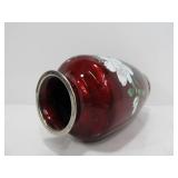 Very Nice Signed Japanese Sato Enameled Cloisonne Vase