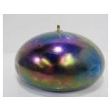 Lovely Signed hand Blown Art Glass Sculptural Oil Lamp