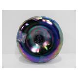 Lovely Signed hand Blown Art Glass Sculptural Oil Lamp