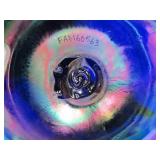 Lovely Signed hand Blown Art Glass Sculptural Oil Lamp