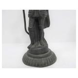 Old Vintage Figural Metal Knight Candle Stands