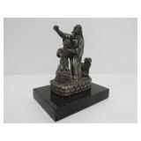 Vintage Weighted Sterling Silver Sculpture - Abraham w/Isaac on Mount Moriah
