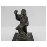 Vintage Weighted Sterling Silver Sculpture - Abraham w/Isaac on Mount Moriah