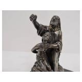 Vintage Weighted Sterling Silver Sculpture - Abraham w/Isaac on Mount Moriah