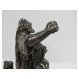 Vintage Weighted Sterling Silver Sculpture - Abraham w/Isaac on Mount Moriah