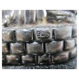 Vintage Weighted Sterling Silver Sculpture - Abraham w/Isaac on Mount Moriah
