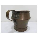 Large Antique Copper Beer Mug Tankard