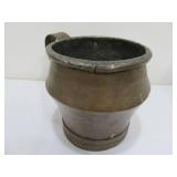 Large Antique Copper Beer Mug Tankard