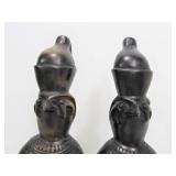 Large Egyptian Bird Deity Sculptures or Bookends