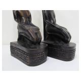 Large Egyptian Bird Deity Sculptures or Bookends