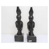 Large Egyptian Bird Deity Sculptures or Bookends