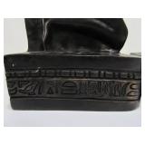 Large Egyptian Bird Deity Sculptures or Bookends