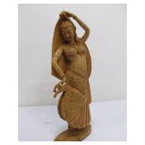 Highly Detailed Carved Wooden Figural Dancer Carving