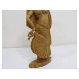 Highly Detailed Carved Wooden Figural Dancer Carving