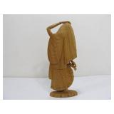 Highly Detailed Carved Wooden Figural Dancer Carving