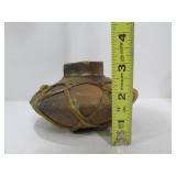 2 Sinew Wrapped Primitive Clay Jars