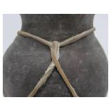 2 Sinew Wrapped Primitive Clay Jars