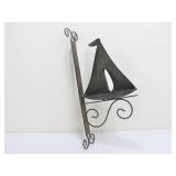 Metal Sailboat Wall Bracket or Outdoor Bell Hanger