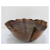 Nice Vintage Hammered Copper Centerpiece